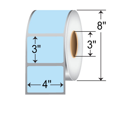 Barcodefactory 4x3  TT Label [Perforated, Blue] BAR-L-TT-40301PB