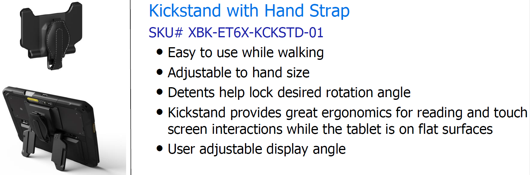 XBK-ET6X-KCKSTD-01 - Zebra ET6X Kickstand