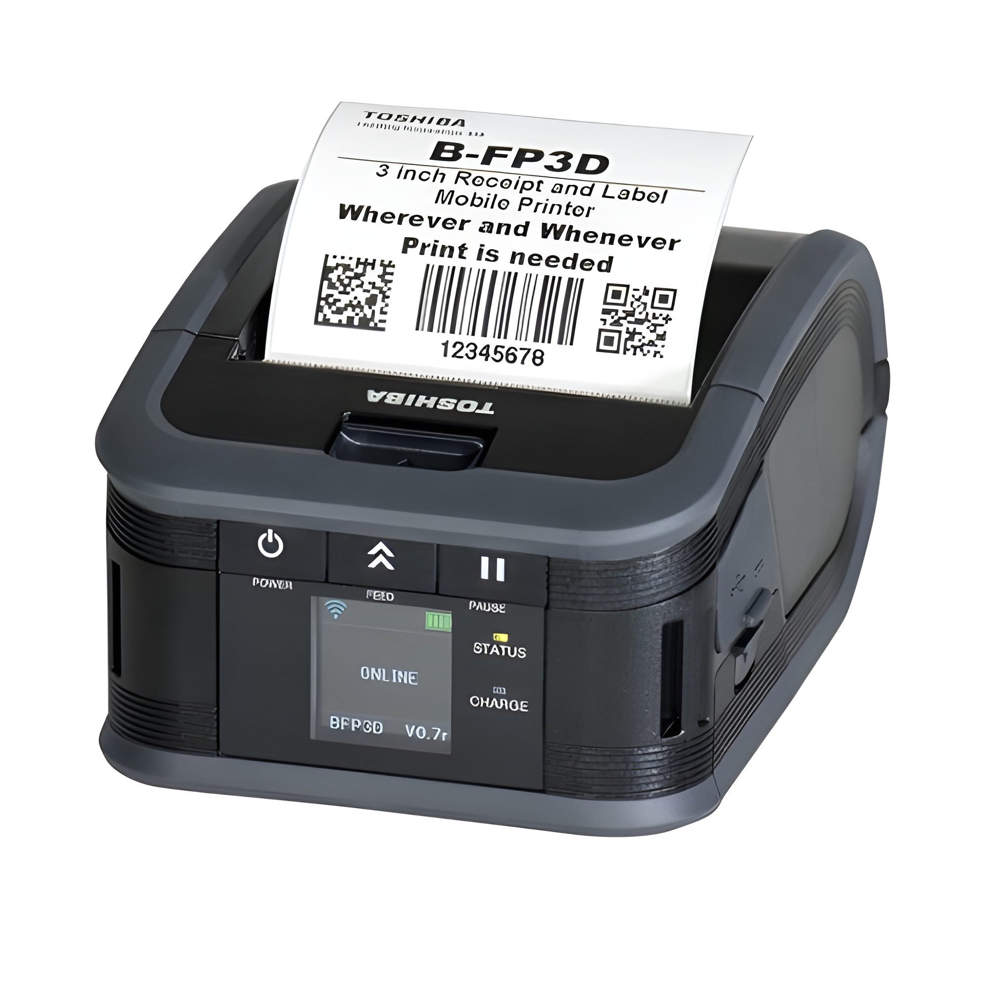 Toshiba B-FP3D DT Printer [203dpi, WiFi, Peeler] B-FP3D-GH40-QM-R