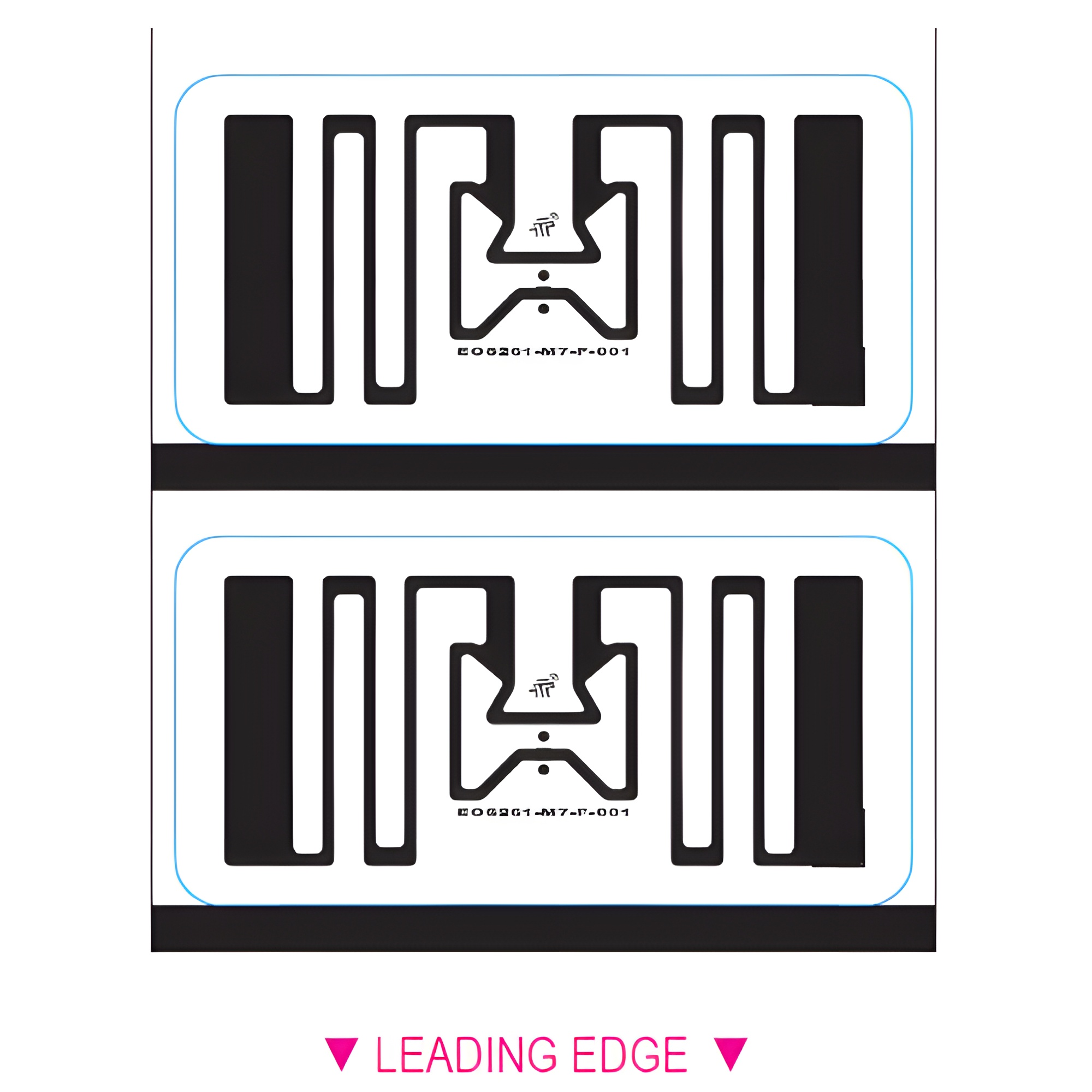 BarcodeFactory 2x1 ARC Certified RFID Label [EOS-261 (M730), Blank, Non-Perforated] 2X1-TT-RFID-1