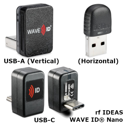 rf IDEAS WAVE ID Nano Vertical USB-C Reader RDR-60U1AKU