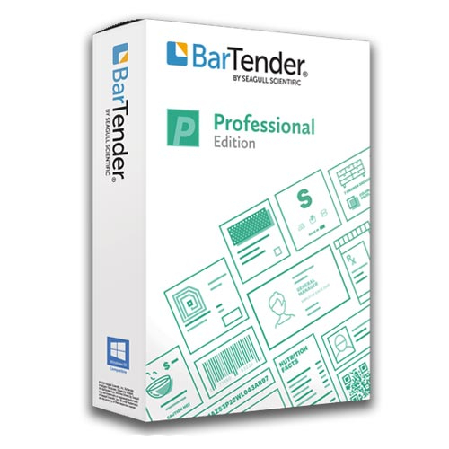 BarTender Professional Edition [Full Vers, 5 Printer, 1yr Std. Support] BTP-5