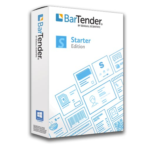 BarTender Starter Edition  [Full Vers, 3 Printer, 1yr Std. Support] BTS-3