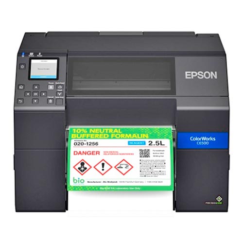 Epson ColorWorks  C6500 Inkjet Printer [1200dpi, Ethernet, Cutter] C31CH77101