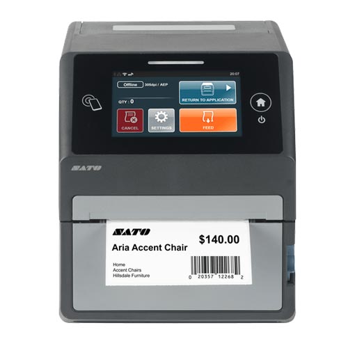SATO CT4-LX DT Printer [203dpi, Ethernet] CT4LXTEMPCHECK100