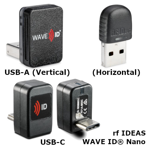 rf IDEAS WAVE ID Nano Horizontal Reader RDR-6022AKU-5Y