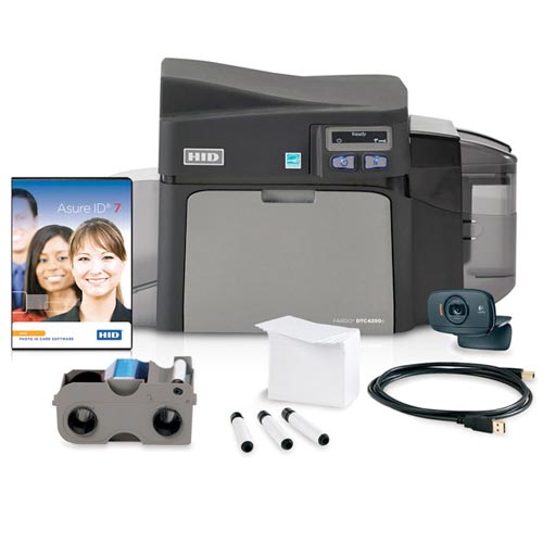 HID Fargo DTC4250e Dual-Sided ID Card Printer Kit 052602