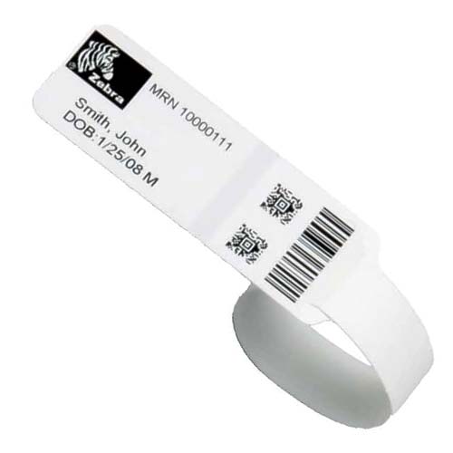 Zebra Z-Band Fusion 2.5x2.875 Infant Wristbands [1" ID, Adhesive Closure] FID-BABY-T-1-500