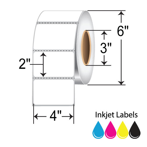 Primera 4x2  Inkjet Label [Perforated] 74973