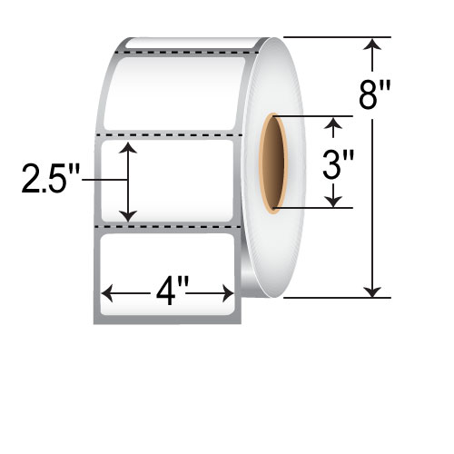 Barcodefactory 4x2.5  TT Label [Perforated] T0P400250P1P38F