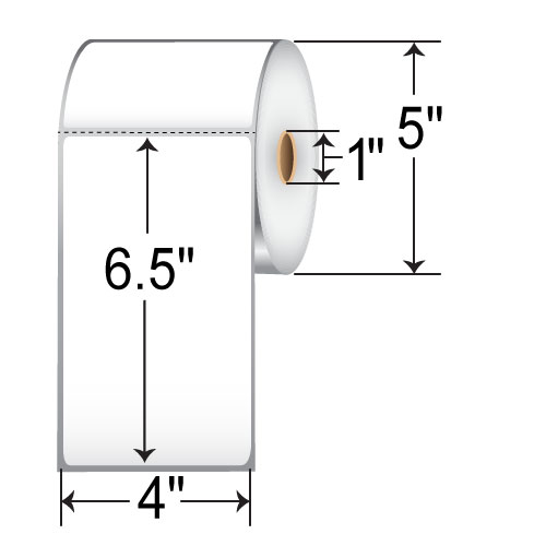 SATO 4x6.5  DT Label [Perforated] SR10LD-20132