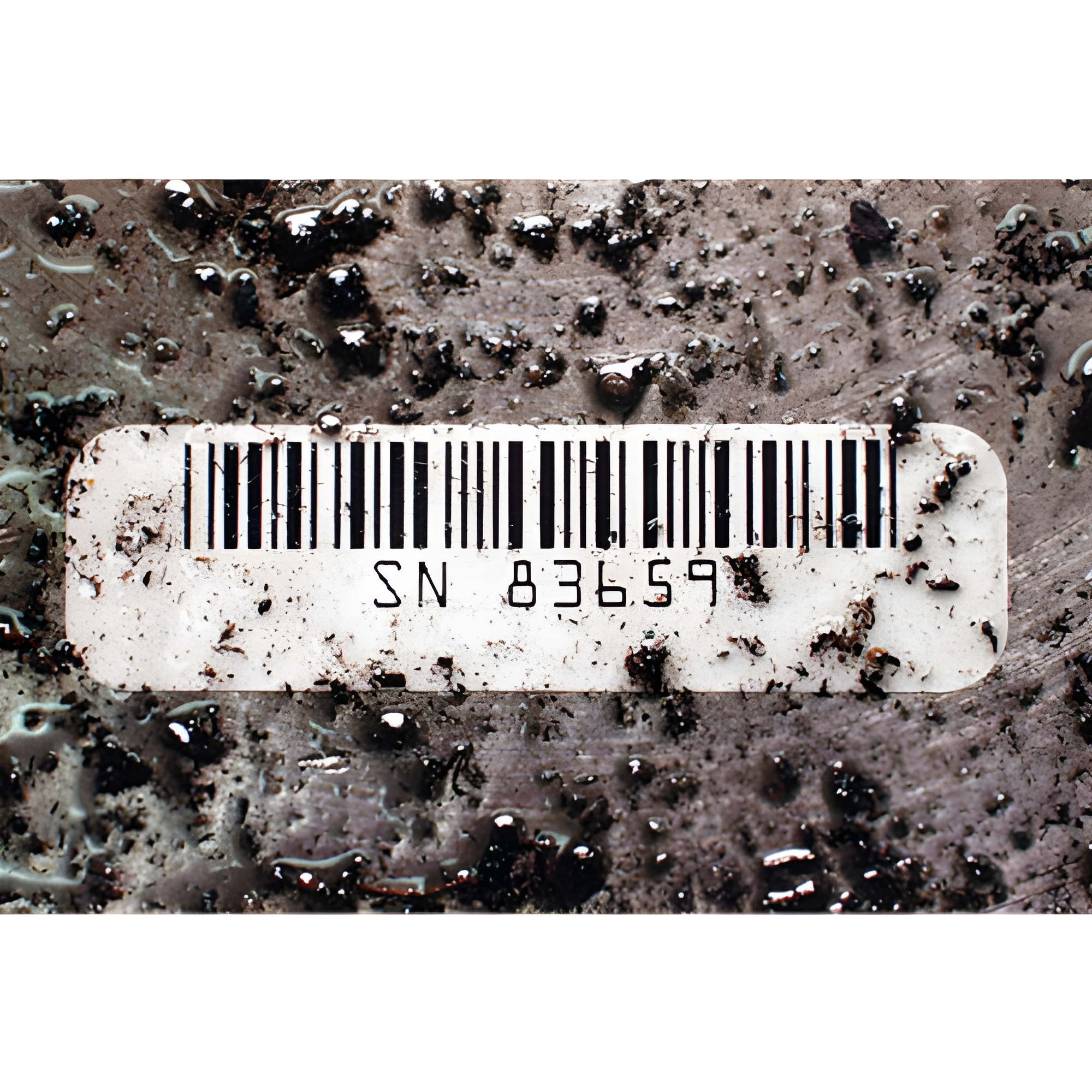 Barcodefactory 2X1 Oil-Tack Label [Perforated] 2X1-OILTACK-3