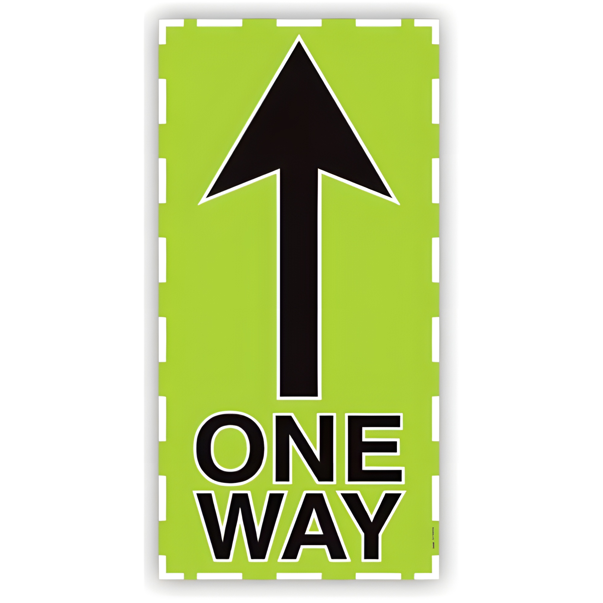 Barcodefactory 12" x 6" Social Distancing Floor Stickers 126101H