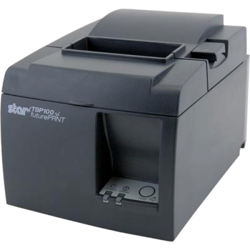 Star Micronics TSP100 Series, Thermal Receipt Printer, Gray, USB, USB Cable, Internal Power