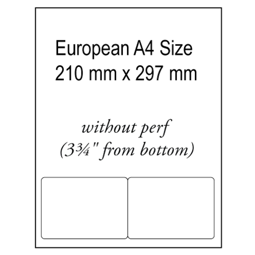 BarcodeFactory European A4 Integrated Labels BAR-RIA4-102-64-2-NP