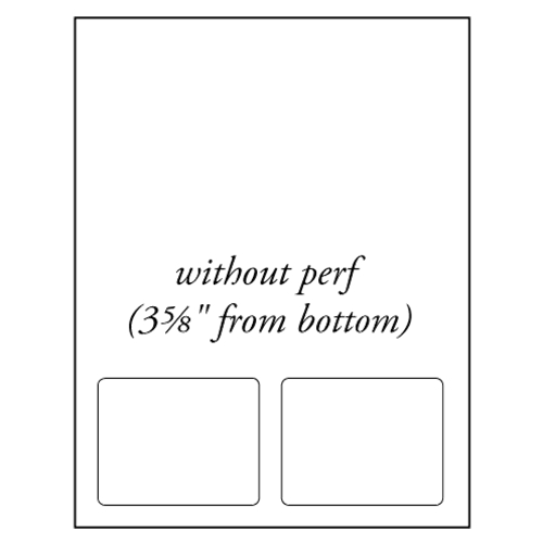 BarcodeFactory 3.5 x 2.75 Integrated Labels [Non-Perforated] BAR-RI-35-275-2-NP