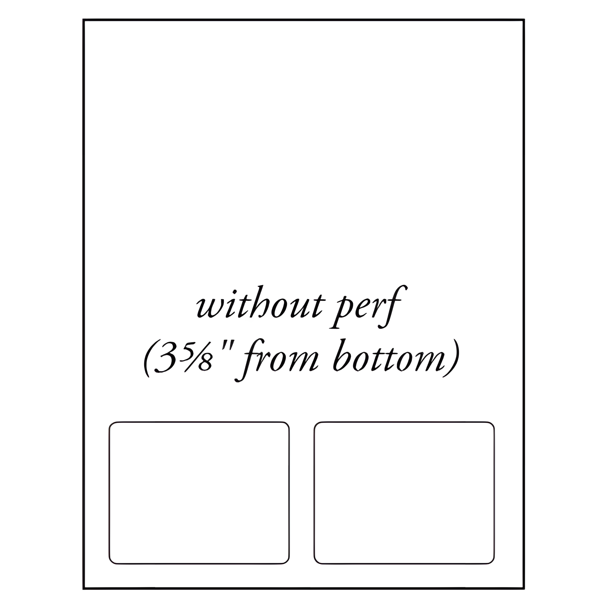 BarcodeFactory 3.5 x 2.75 Integrated Labels [Non-Perforated] BAR-RI-35-275-2-NP
