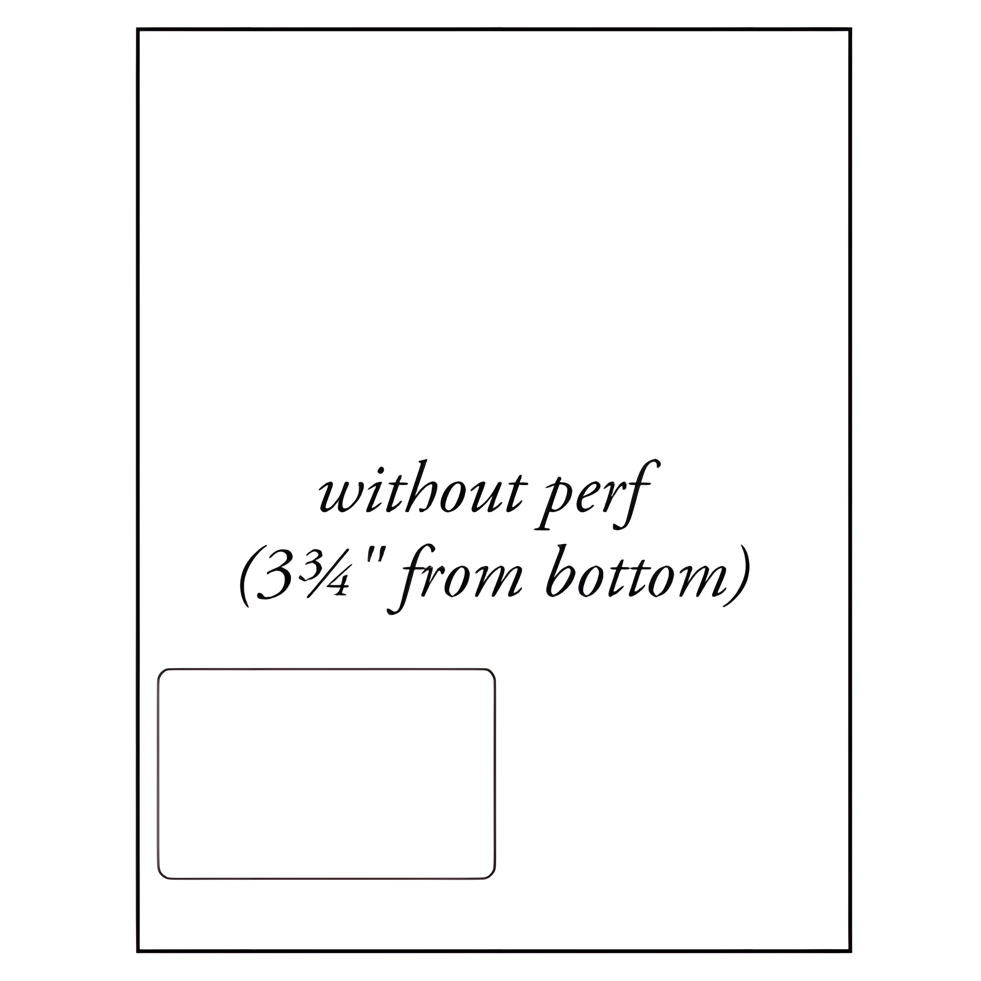BarcodeFactory 4 x 2.5 Integrated Labels BAR-RI-4-25-1-Left-NP