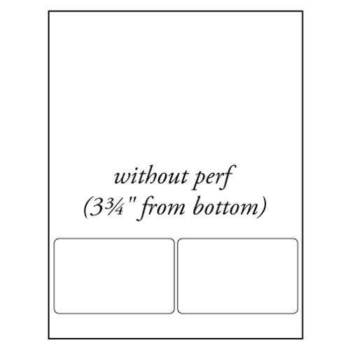 BarcodeFactory 4 x 2.5 Integrated Labels [Non-Perforated] BAR-RI-4-25-2-NP