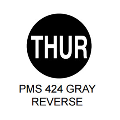 BarcodeFactory Inventory Control Labels [Non-Perforated] BAR-MP-15-CIR-THUR