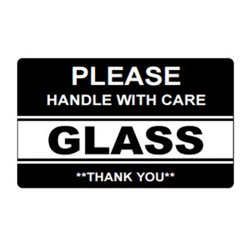 Handling Labels BAR-QC-3-5-500-GLASS
