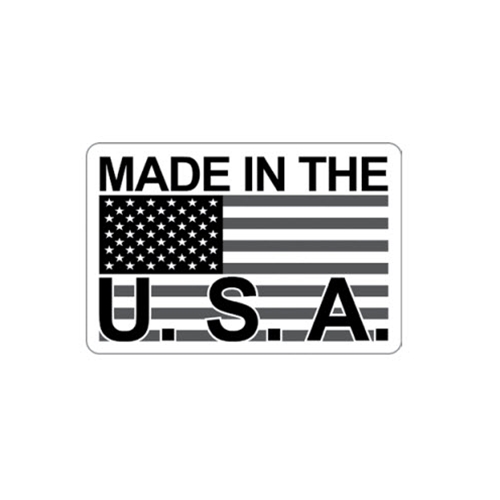 Made in the USA Labels BAR-QC-2-3-500-FLAG