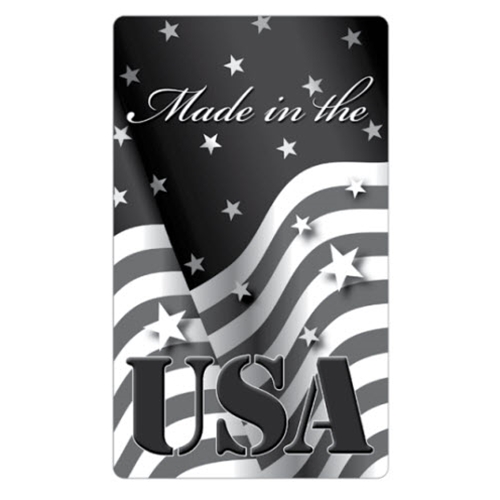 Made in the USA Labels BAR-QC-3-5-500-STARS