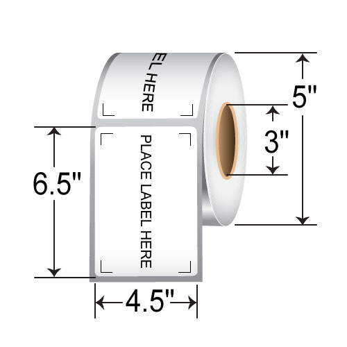 Barcodefactory 4.5 x 6.5 Placard Label PLACARD-LBL-PLH