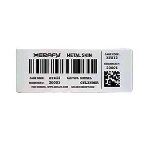 Xerafy Mercury Metal Skin Label X50A0-GL100-M4