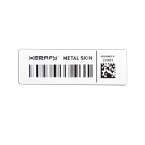 Xerafy Platinum Metal Skin Label X50A1-US100-H4