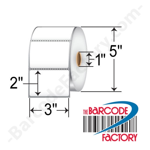 Barcodefactory 3 x 2 Direct Thermal Label 10010044-BAR-CASE