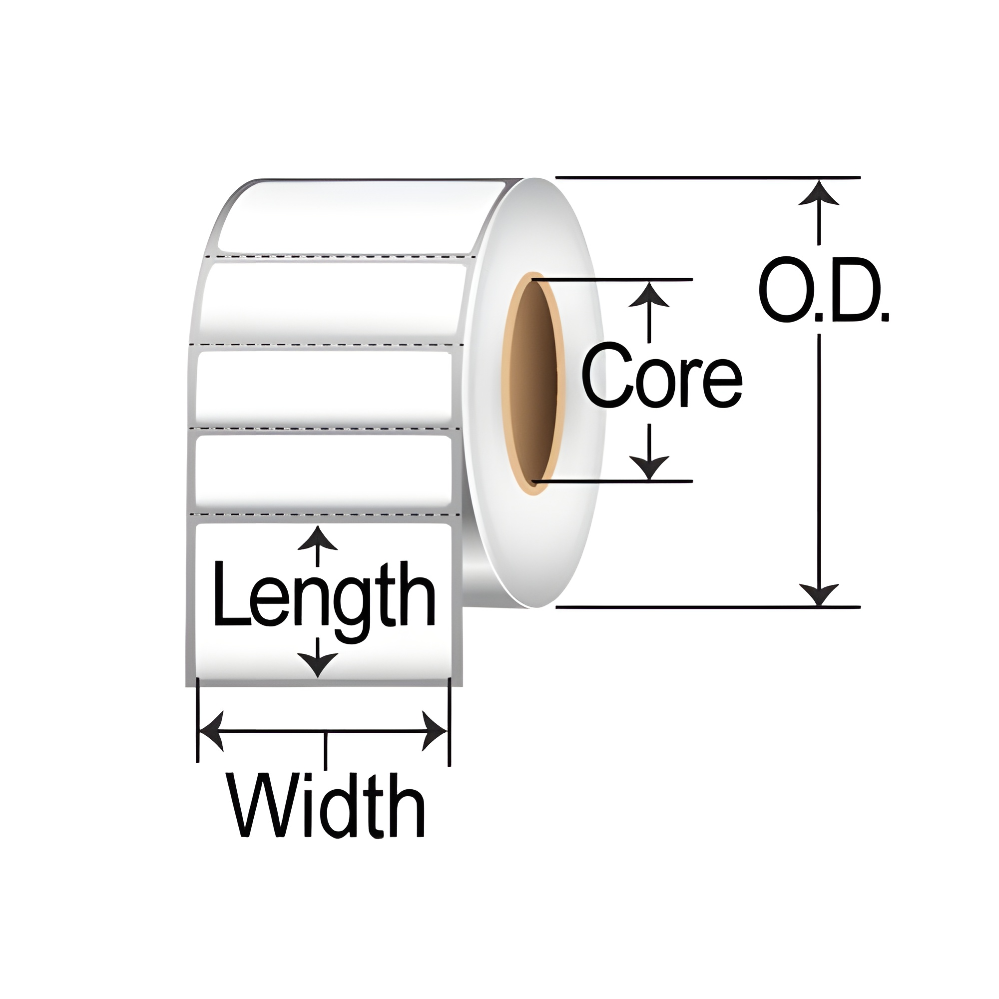 Sector9 3x1.5  Inkjet Label [Perforated] 22014