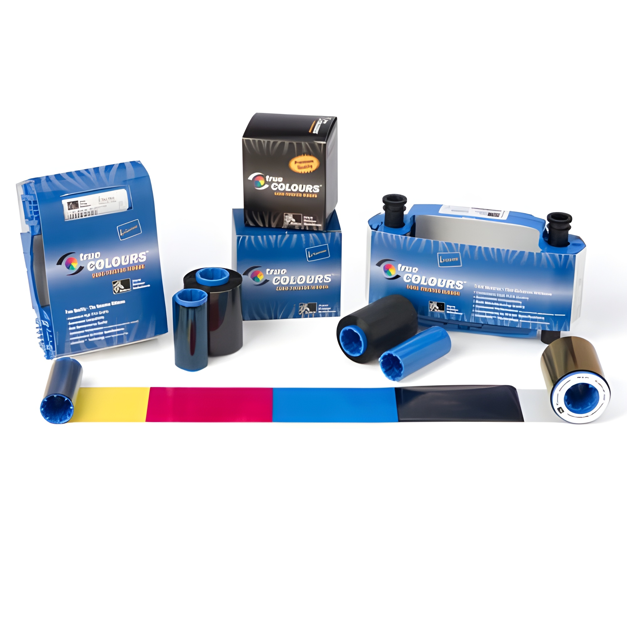 ZEBRACARD, EOL, CONSUMABLES, YMCKO TRUE COLOURS I SERIES COLOR RIBBON, 6 PACK OF 800015-440 WITH CLEANING ROLLER REPLACEMENT, P3XX, P4XX, P5XX COMPATIBLE, 200 IMAGES PER ROLL, PRICED PER PACK
