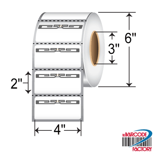 BarcodeFactory 4x2 RFID Label [EOS-450 (M730)] RFT-4-2-EOS450-2500-3