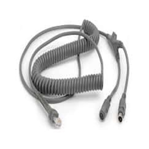Zebra 12ft Keyboard Wedge Coiled Cable CBA-K06-C12PAR