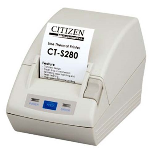 Citizen Systems Citizen CT-S280 Dot Matrix Printer [203dpi, Cutter] CT-S280PAU-WH