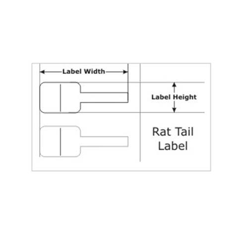 CognitiveTPG Cognitive Jewelry  1.25x3 Polypropylene TT Label [Rat-Tail, Wound-In] 03-02-3000