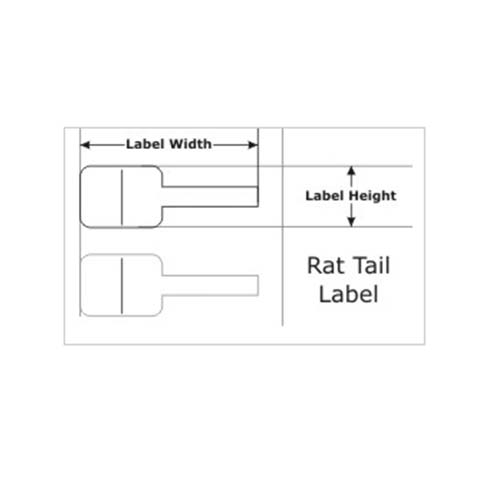 CognitiveTPG Cognitive Jewelry  1.25x3 Polypropylene TT Label [Rat-Tail, Wound-In] 03-02-3008