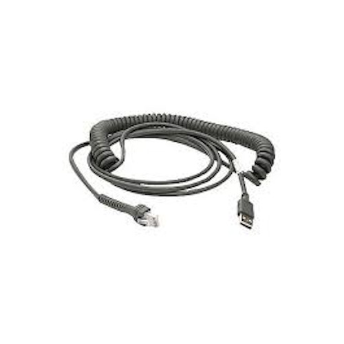 Zebra 15ft USB Coiled Cable CBA-U09-C15ZAR