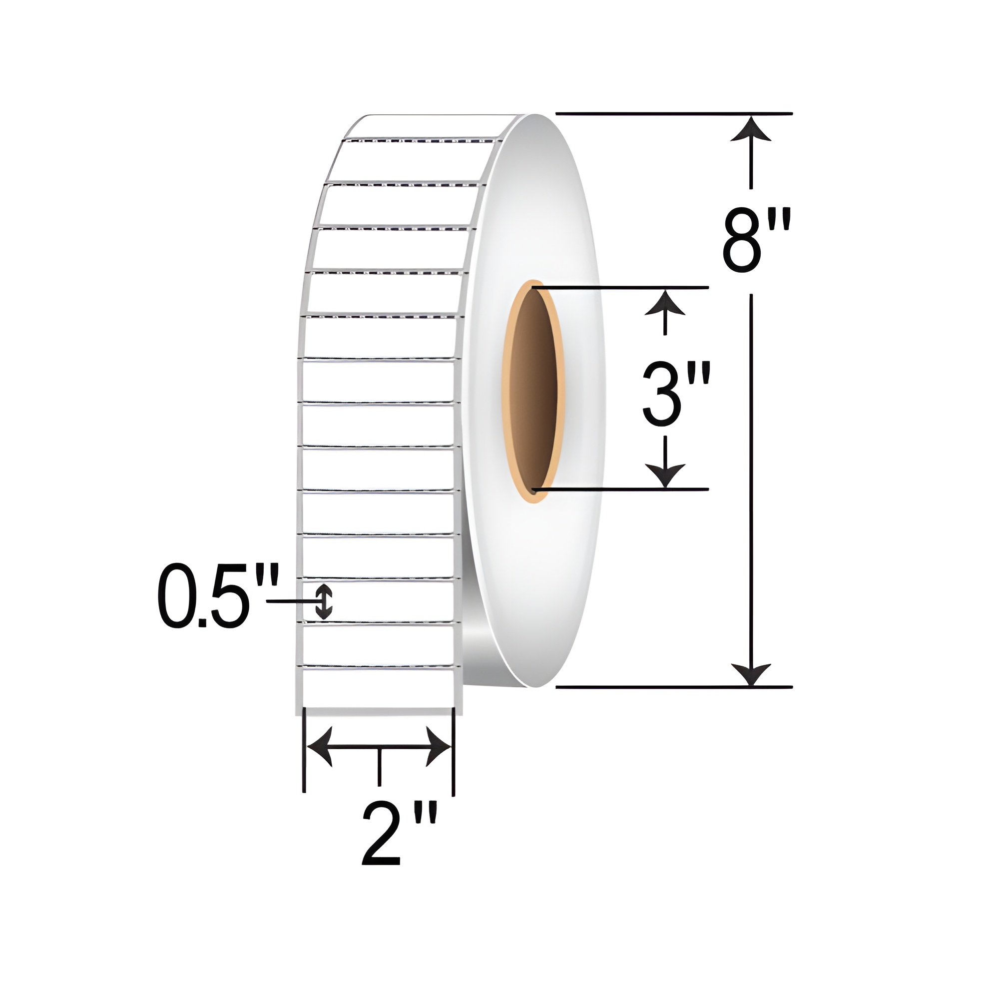 Zebra Z-Supreme 2100T 2x0.5 Polyimide TT Label [Perforated] ZIPZST10044167