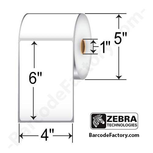 Zebra 4x6 DT Label [Non-Perforated] 10010049
