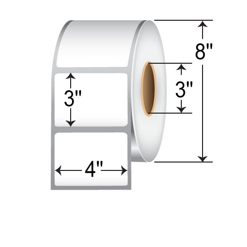 Zebra Z-Perform 1500T 4x3  TT Label [Perforated] 10018349