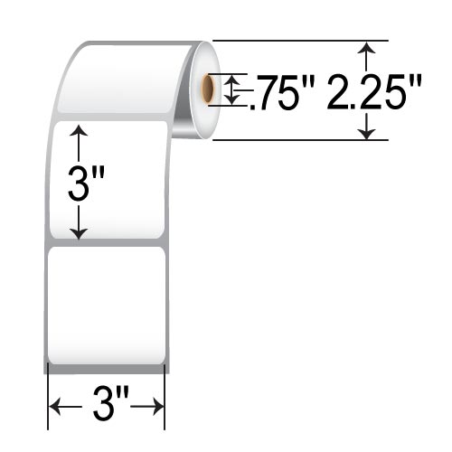 TSC 3x3  DT Label [Premium Top Coated] TSCML-300300-3-03