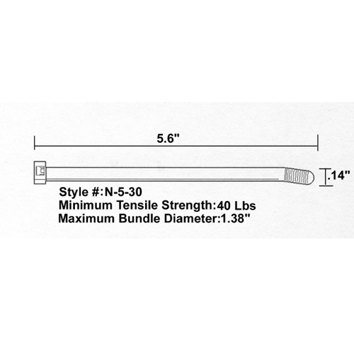 Tach-It Cable Ties N-5-30