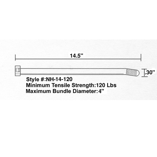 Tach-It Cable Tie Twist Lock EZ1500N