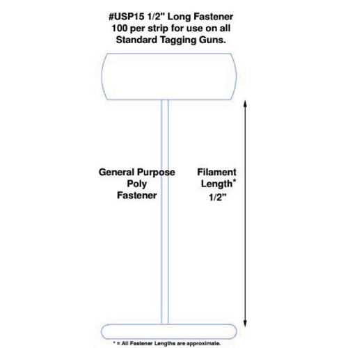 Tach-It Micro-Spaced Tagging Fasteners USP15