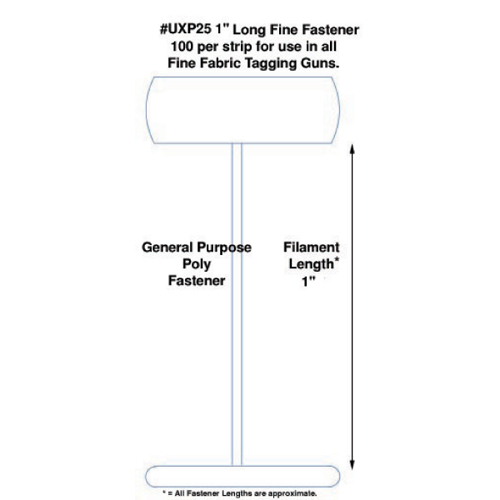 Tach-It Micro-Spaced Tagging Fasteners UXP-25