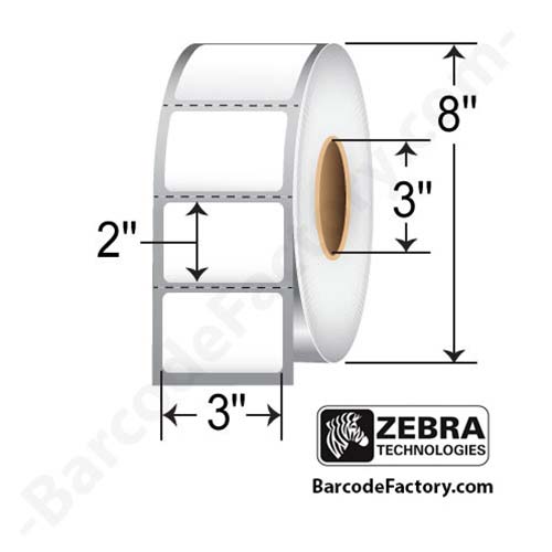 10000286 Zebra ZPerform 2000T 3x2 TT Label [Perforated]