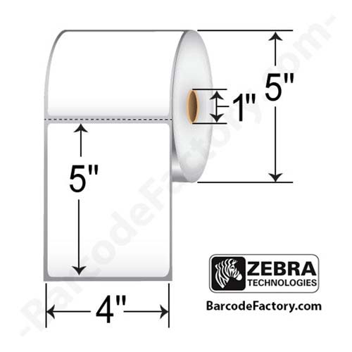 Zebra Z-Select 4000T 4x5  TT Label [Perforated] 10009531-EA