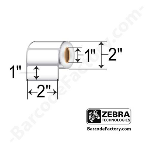 Zebra 2x1 TT PolyPro Label [Mobile, Non-Perforated] 82414